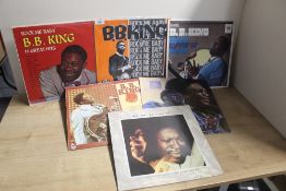 A six album BB King lot VG/VG+ at least with a nice mixture of reissues and original pressings