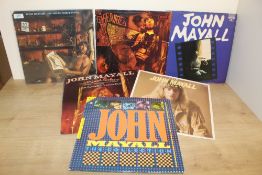 A lot of seven vinyl albums by British Blues legend John Mayall - a mix of reissues with some
