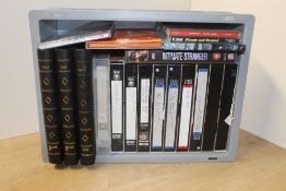 Two large boxes of Blondie and related VHS tapes and cd's with rare performances , TV appearances