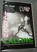 The Clash ' London Calling ' 1991 Exhibition Poster for The Museum of London - iconic Pennie Smith