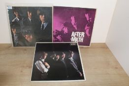 A lot of four Rolling Stones albums - one is a reissue - early albums / VG/VG