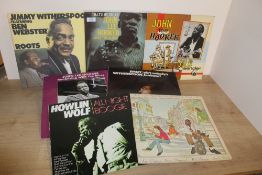 A Seven album Blues Lot - John Lee Hooker , Howlin' Wolf and more on offer - classic music !