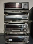 A Kenwood Stack System - CD Player is a 6 disc changer - also comes with mini disc player / recorder