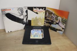 A Led Zeppelin four album lot of later pressings - VG/VG+