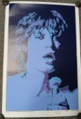 A limited signed 1990 print by Peter Marsh of Mick Jagger / Rolling Stones ( 23 of 2000 ) been