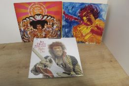 A Jimi Hendrix three record lot VG/VG+