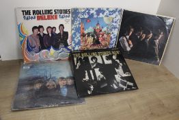 A Rolling Stones Lot -5 albums some VG minus / US / Japanese pressings and more