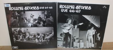 A Rolling Stones 2 album lot of rare live 1960's recordings - sealed - M/M