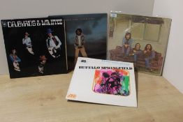 A lot of Buffalo Springfield , CSNY and related vinyl albums - eight in total VG/VG+ some