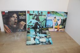 A selection of Rolling Stones French compilation albums - 7 volumes in total