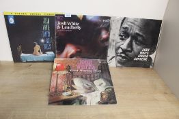 A nine album lot of Blues interest with Josh White and more on offer here VG/VG or better - a mix of
