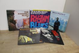 A lot of 9 vintage Blues / R'n'B vinyl - a mix of reissues with some original pressings , great