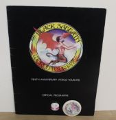 A Black Sabbath tour programme and badge - really nice pieces / Ozzy Osbourne / Rock and Metal