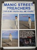 A Manic Street Preachers poster ( Bus Stop / Hoarding ) for 'this is my truth tell me yours ' been