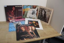 A lot of five albums by highly regarded rock guitarist Rory Gallagher - condition is at least VG