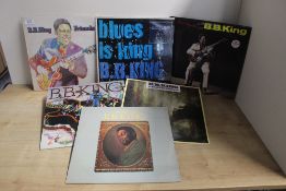 A six album BB King lot VG/VG+ at least with a nice mixture of reissues and original pressings