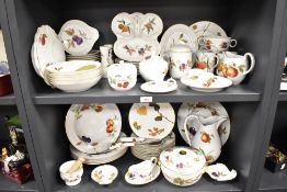 A large selection of 20th-century Royal Worcester fine porcelain tableware, in the Evesham, Arden,