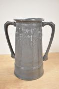 An early 20th-century David Veasey for Liberty London Tudric pewter Loving Cup, of cylindrical