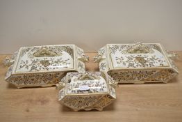 A selection of three late 19th-century Dr Christopher Dresser (1834–1904) for Old Hall Earthenware