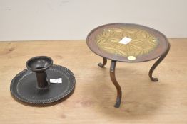 An early 20th-century Keswick School of Industrial Arts (KSIA) Arts and Crafts brass trivet,