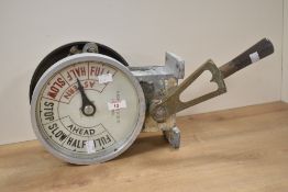 An early 20th-century Engine Order Telegraph (EOT) by Robinson and Company Limited of Liverpool,