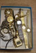 An assortment of wristwatches, including Limit and Callaway with paste and marcasite set pieces