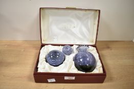 A 20th-century Scottish Caithness Art Glass limited edition Curio paperweight and perfume bottle,