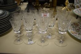A selection of mid 20th-century presumed Royal Scot Crystal Edinburgh glassware, comprising six
