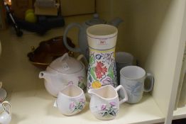 A selection of 20th-century assorted ceramic ware, to include a Poole Pottery vase decorated with