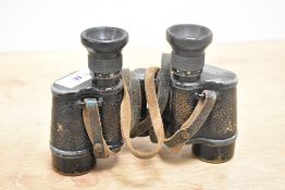 A pair of Dienstglas DF 6x24 binoculars dated 1917