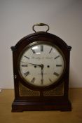 A 19th-century mahogany bracket clock by George Handley and John Moore of Clerkenwell Close, London,
