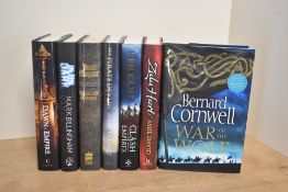 Historical Fiction. Modern First Editions. A small selection. Includes: Bernard Cornwell, etc. All