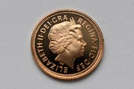An Elizabeth II 2000 Royal Mint Proof Gold Half Sovereign, Rev Geoge And Dragon, 3.99 Grams ,