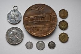 A Queen Victoria 1842 Silver Groat (Four pence), Young Head, Rev Britannia Seated, A George V 1927