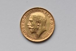 A George V 1911 Gold Sovereign, Royal Mint, Rev George And Dragon, 8 Grams