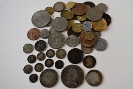 19th And 20th Century British And World Coins Comprising, A George III 1806 Halfpenny, Two Queen