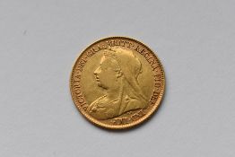 A Queen Victoria 1897 Gold Half Sovereign, Royal Mint, Rev George And Dragon, Weight 3.96 Grams