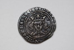 A Silver Hammered Edward III 1369-77 Groat, Post Treaty Period MM Cross Pattee London, S 1637
