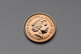 An Elizabeth II 2012 Royal Mint BU Diamond Jubilee Full Gold Sovereign, Rev Paul Day - George And