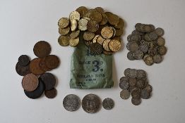 Seventy George V And George VI Sixpences 1911-1942 (21 Pre 1920) Silver Content Approx 63 Grams,