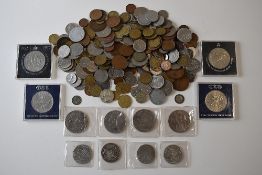 An Amount Of 20th Century World And GB Coins Including Canada Including Trade Dollars, Eire, France,