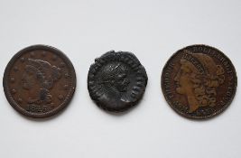 A Roman Tetradrachma, Emperor Aurelian 270-275 AD, Obv Bust In Laurel Wreath, Rev Eagle Standing,