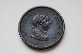 A George III 1807 Penny, Fourth Issue, Soho Mint Birmingham, S3780