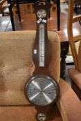 A reproduction barometer, the silvered dial signed Comitti , Holborn
