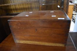 A 19th Century mahogany jewellery or stationery box having drawer to base, width approx. 40cm