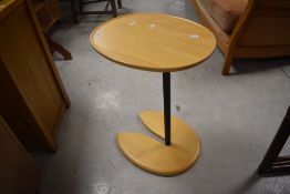 An Ekornes Stressless Ellipse Adjustable Side Table