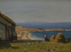 George Houston RSA, RI, RSW (Scottish 1869–1947) Oil on canvas, an impressionistic depiction of a