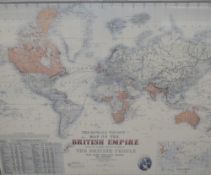 After Howard Vincent (British 20th Century) Map of the British Empire twenty-first edition (1924),