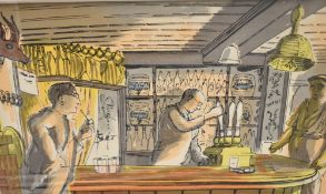 After Edward Bawden (British 1903-1989) a group of eight coloured lithographic prints, taken from '