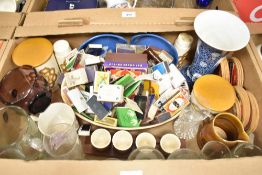 Two Royal Worcester 'Palissy' storage jars sold along with a matching cruet set, a set of four